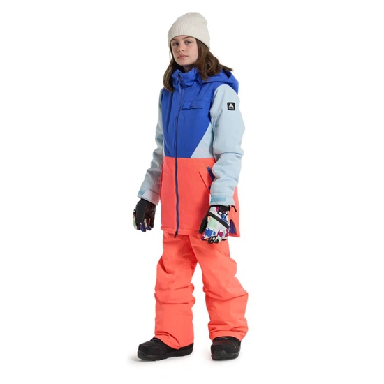 Dziecięca Kurtka Snowboardowa Burton Khione (Amparo Blue/Ballad Blue/Tetra Orange) FW23_3 thumbnail