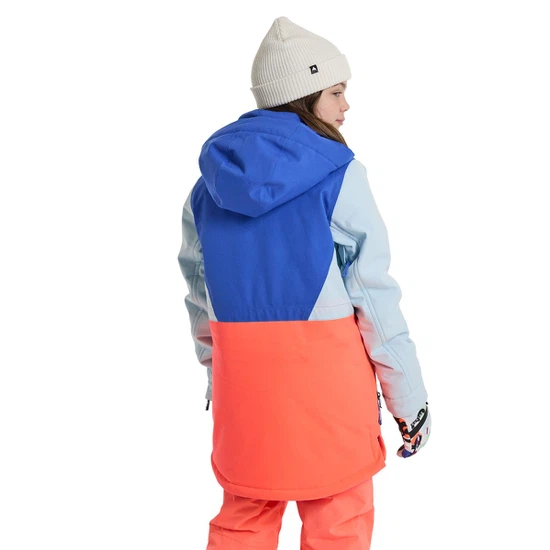 Dziecięca Kurtka Snowboardowa Burton Khione (Amparo Blue/Ballad Blue/Tetra Orange) FW23_2 thumbnail