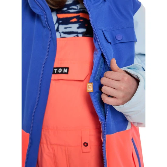 Dziecięca Kurtka Snowboardowa Burton Khione (Amparo Blue/Ballad Blue/Tetra Orange) FW23_5 thumbnail