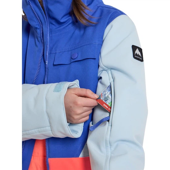 Dziecięca Kurtka Snowboardowa Burton Khione (Amparo Blue/Ballad Blue/Tetra Orange) FW23_6