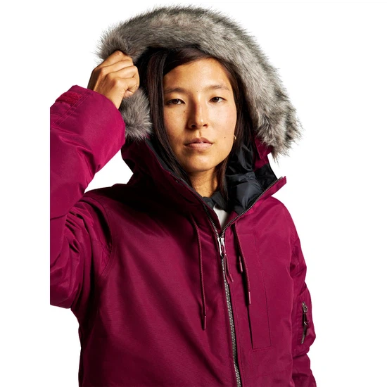 Damska Kurtka Burton Saxton Parka (Mulled Berry) FW22_5