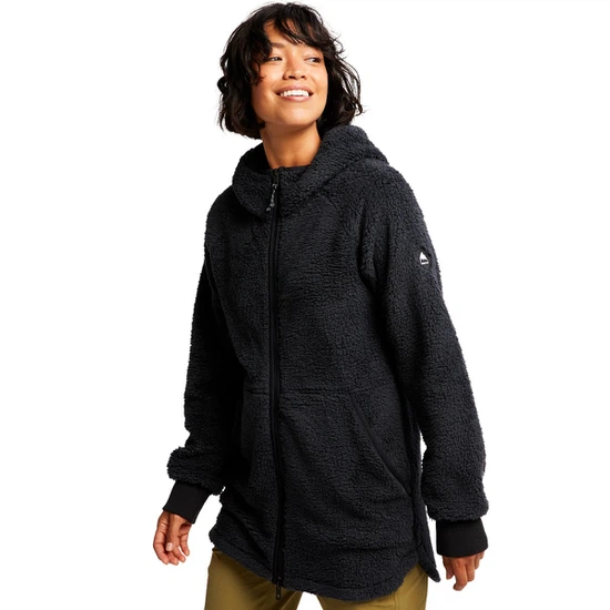 Damska Bluza Burton Minxy FZ (True Black Sherpa) FW23_1