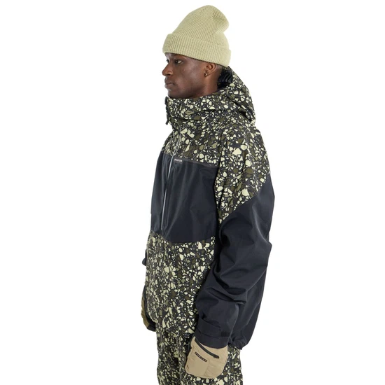 Kurtka Snowboardowa Burton GORE-TEX Pillowline Anorak (Sediment/True Black) FW24_1