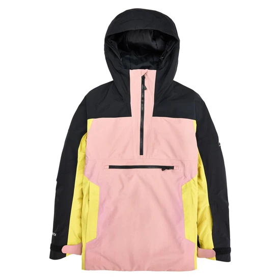 Damska Kurtka Snowboardowa Burton GORE-TEX Pillowline Anorak (True Black/Powder Blush/Sulfur) FW24_5