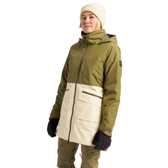 Damska Kurtka Snowboardowa Burton GORE-TEX Treeline (Martini Olive/Creme Brulee) FW22_1