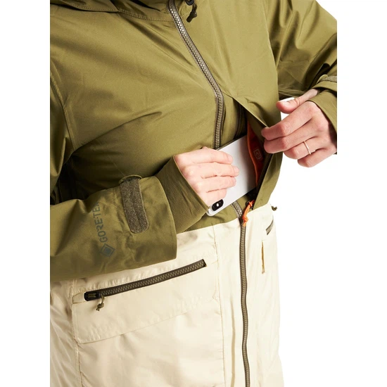Damska Kurtka Snowboardowa Burton GORE-TEX Treeline (Martini Olive/Creme Brulee) FW22_8