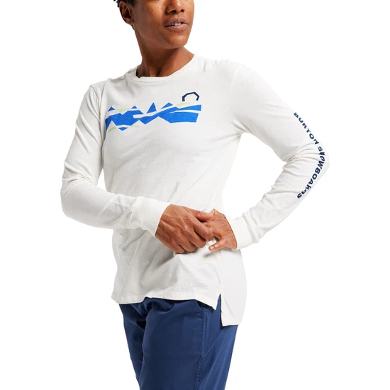 Damski Longsleeve Burton Hollins (Stout White) SS22_1