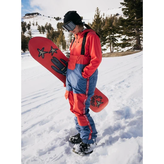 Damskie Spodnie Snowboardowe Burton Melter Bib (Slate Blue/Corallium) SS23_1