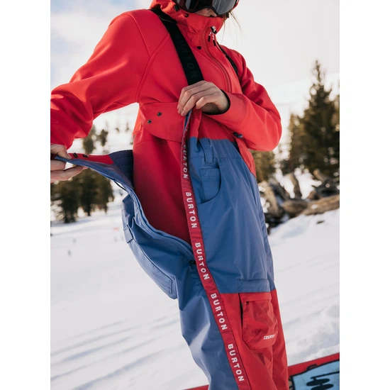 Damskie Spodnie Snowboardowe Burton Melter Bib (Slate Blue/Corallium) SS23_6