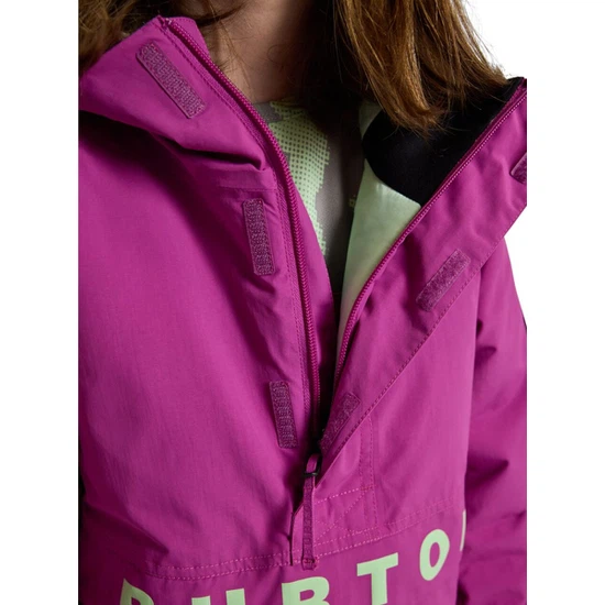 Dziecięca Kurtka Snowboardowa Burton Frostner Anorak (Vivid Viola/True Black) FW23_5