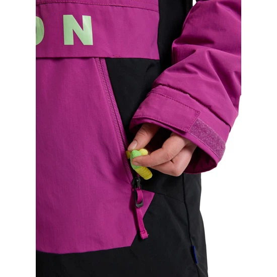 Dziecięca Kurtka Snowboardowa Burton Frostner Anorak (Vivid Viola/True Black) FW23_6 thumbnail