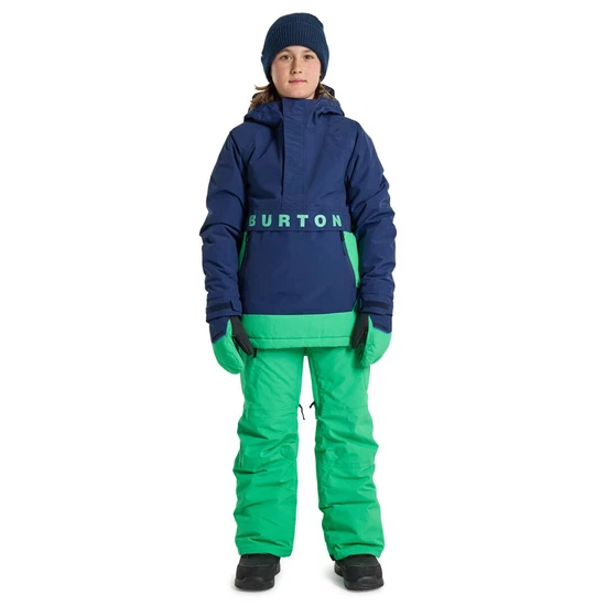 Dziecięca Kurtka Snowboardowa Burton Frostner Anorak (Dress Blue/Galaxy Green) FW24_3
