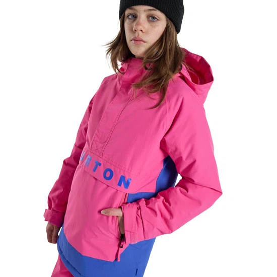 Dziecięca Kurtka Snowboardowa Burton Frostner Anorak (Fuchsia Fusion/Amparo Blue) FW24_6 thumbnail