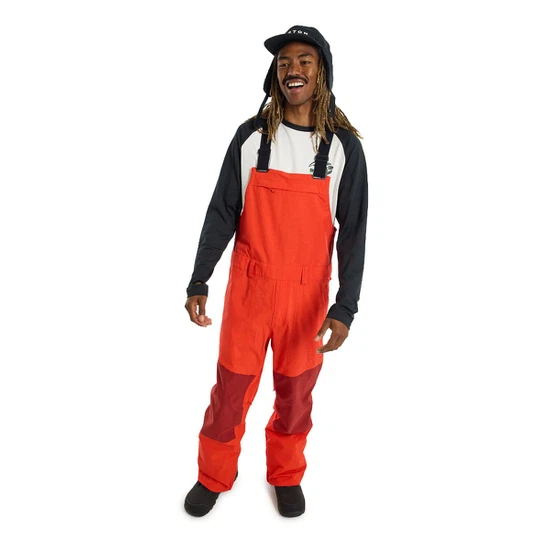 Spodnie Snowboardowe Burton Snowdial Bib (Tomato/Sun Dried Tomato) FW23_1 thumbnail