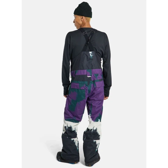 Spodnie Snowboardowe Burton Snowdial Bib (Forest Chalk) FW25_3 thumbnail