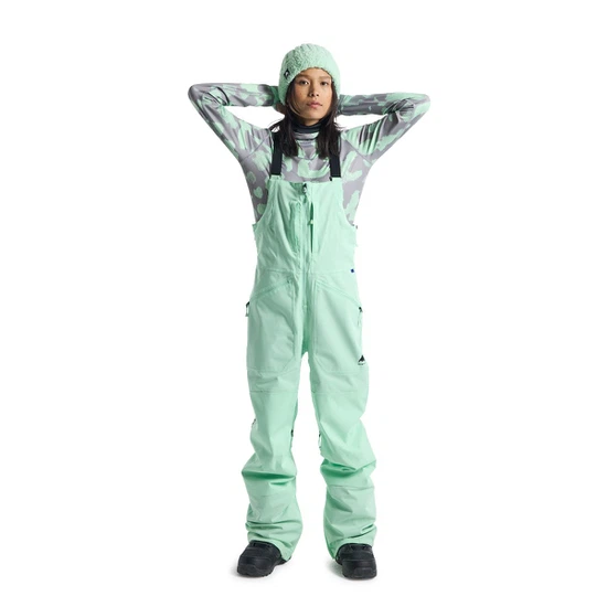 Damskie Spodnie Snowboardowe Burton Reserve Stretch 2L Bib (Jewel Green) FW23_1