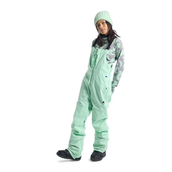 Damskie Spodnie Snowboardowe Burton Reserve Stretch 2L Bib (Jewel Green) FW23_2