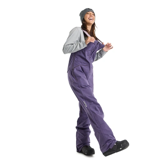 Damskie Spodnie Snowboardowe Burton Reserve Stretch 2L Bib (Violet Halo) FW23_2