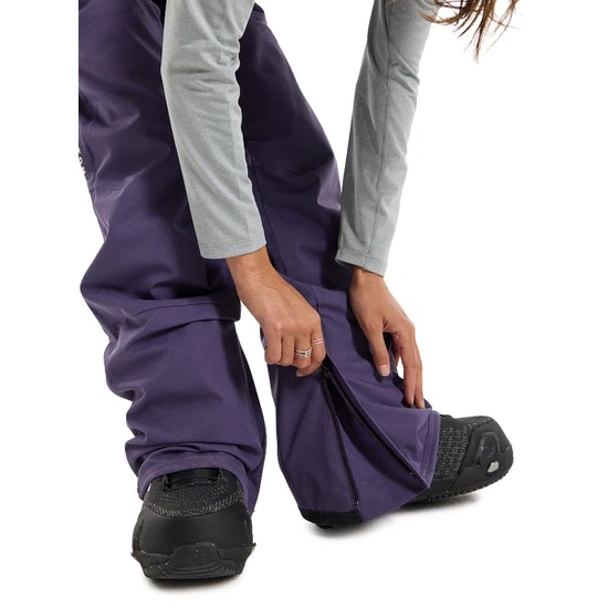 Damskie Spodnie Snowboardowe Burton Reserve Stretch 2L Bib (Violet Halo) FW23_7