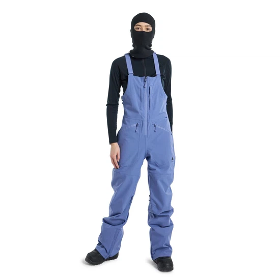 Damskie Spodnie Snowboardowe Burton Reserve Stretch 2L Bib (Slate Blue) FW24_1