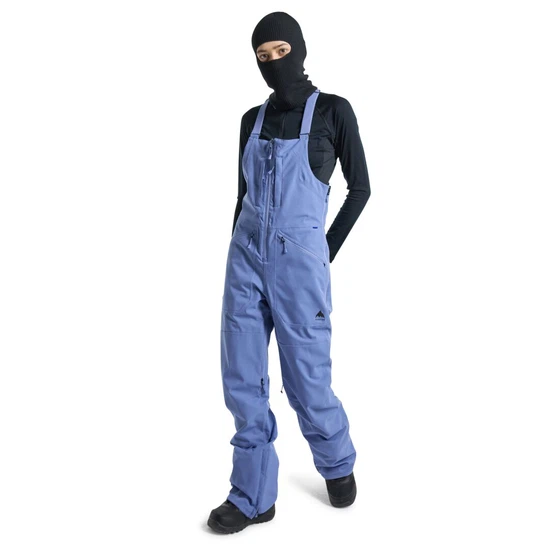 Damskie Spodnie Snowboardowe Burton Reserve Stretch 2L Bib (Slate Blue) FW24_2