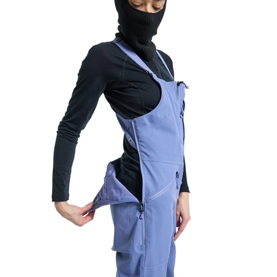 Damskie Spodnie Snowboardowe Burton Reserve Stretch 2L Bib (Slate Blue) FW24_5