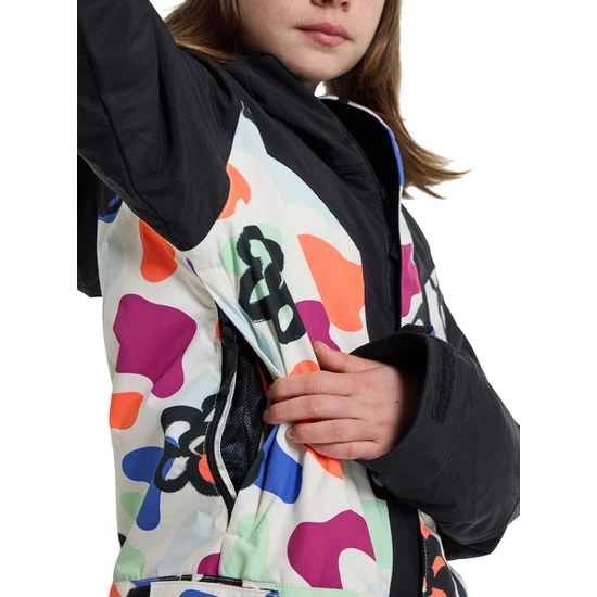 Dziecięcy Kombinezon Snowboardowy Burton One Piece (True Black/Flora Mirage) FW23_6 thumbnail