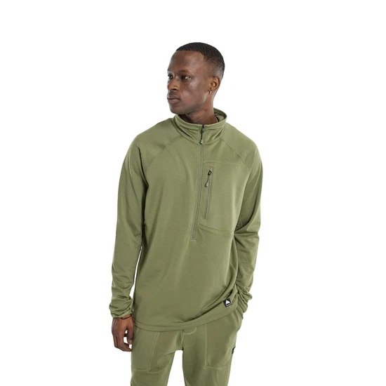 Bielizna Aktywna Burton Stockrun Grid Half-Zip (Forest Moss) FW24_1