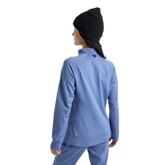 Damskia Bielizna Aktywna Burton Stockrun Grid Half-Zip (Slate Blue) FW24_2
