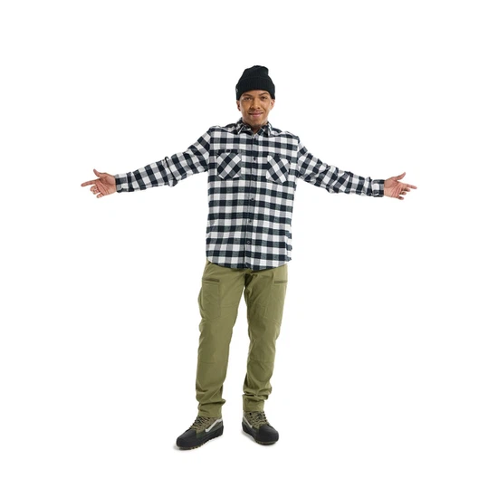 Koszula Flanelowa Burton Favorite (Stout White Buffalo Plaid) FW25_4