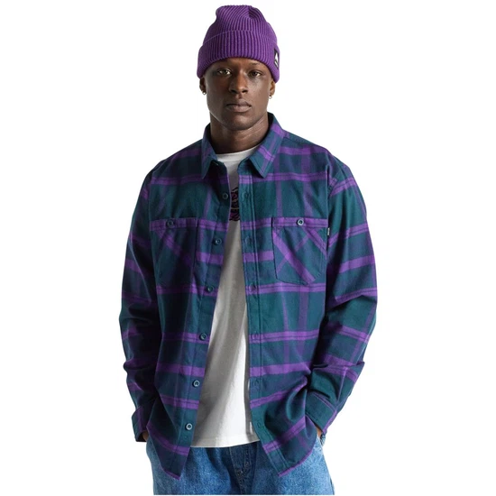 Koszula Flanelowa Burton Favorite (Deep Emerald/Imperial Purple Plaid) FW25_1 thumbnail