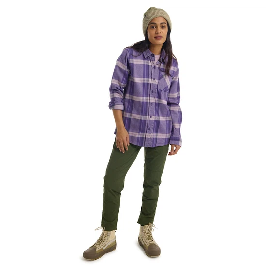 Damska Koszula Flanelowa Burton Favorite (Elderberry Sparse Plaid) FW23_3 thumbnail
