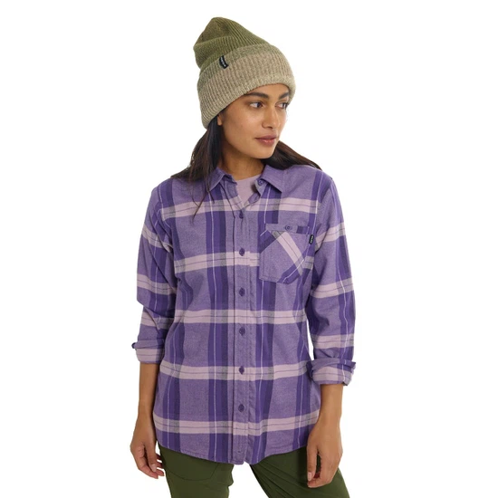 Damska Koszula Flanelowa Burton Favorite (Elderberry Sparse Plaid) FW23_1 thumbnail