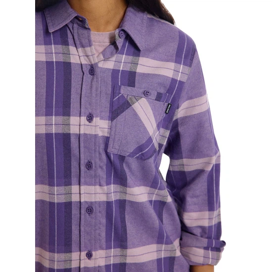 Damska Koszula Flanelowa Burton Favorite (Elderberry Sparse Plaid) FW23_4 thumbnail