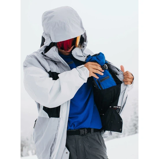 Kurtka Snowboardowa Burton GORE-TEX Carbonate Insulated (Gray Cloud/Silver Sconce) FW23_8 thumbnail