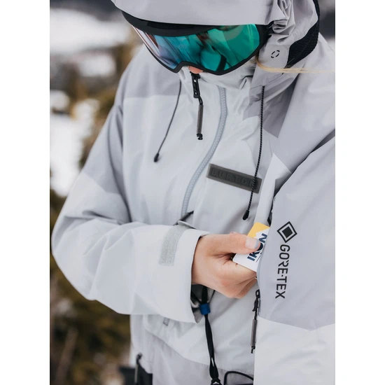 Damska Kurtka Snowboardowa Burton GORE-TEX Carbonate Anorak (Gray Cloud/Silver Sconce) FW23_7 thumbnail