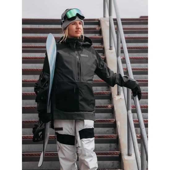 Damska Kurtka Snowboardowa Burton GORE-TEX Carbonate Anorak (Magnet/Summit Gray) FW23_1