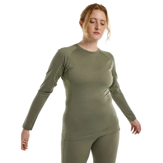 Damska Bluza Aktywna Burton Phayse Merino Crew (Forest Moss) FW24_1 thumbnail