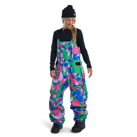 Spodnie Snowboardowe Burton Daybeacon 3L Bib (Multi Cosmoblock) FW24_4