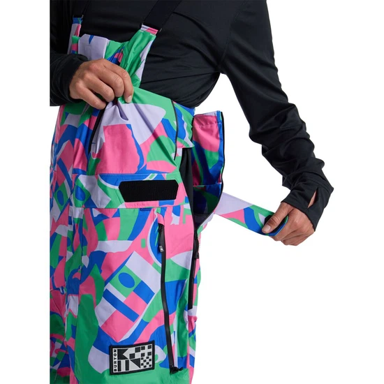 Spodnie Snowboardowe Burton Daybeacon 3L Bib (Multi Cosmoblock) FW24_6 thumbnail
