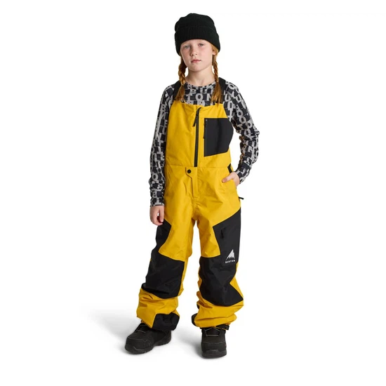 Dziecięce Spodnie Snowboardowe Burton GORE-TEX Powline Bib (Goldenrod/True Black) FW25_1