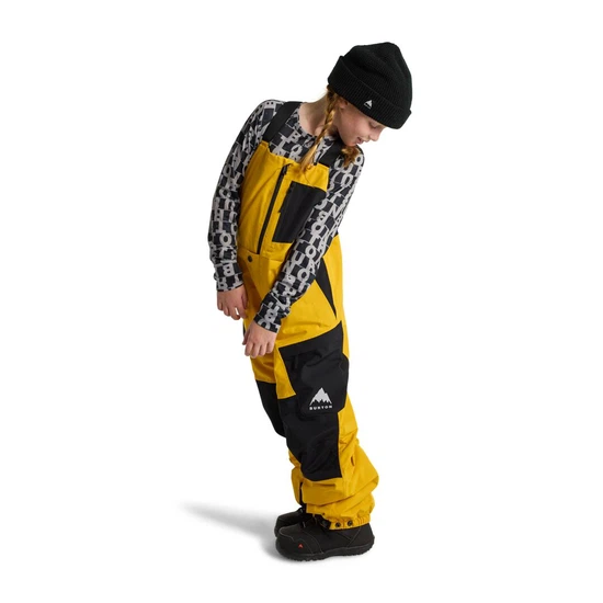 Dziecięce Spodnie Snowboardowe Burton GORE-TEX Powline Bib (Goldenrod/True Black) FW25_2