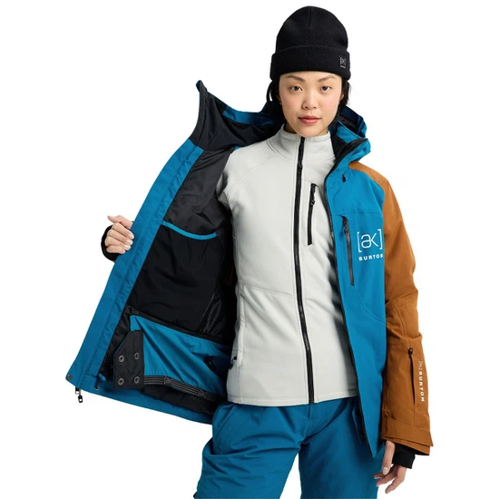 Damska Kurtka Snowboardowa Burton AK GORE-TEX 2L Embark (Blue Teal/Chestnut Brown) FW26_7