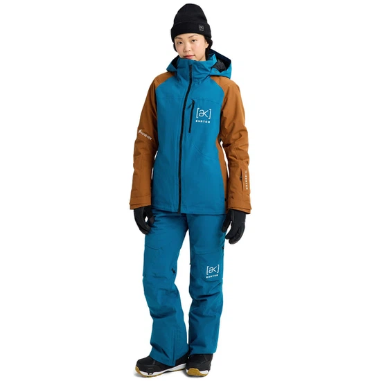 Damska Kurtka Snowboardowa Burton AK GORE-TEX 2L Embark (Blue Teal/Chestnut Brown) FW26_3 thumbnail