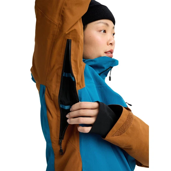 Damska Kurtka Snowboardowa Burton AK GORE-TEX 2L Embark (Blue Teal/Chestnut Brown) FW26_6 thumbnail
