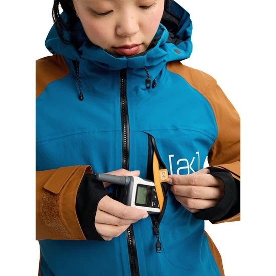 Damska Kurtka Snowboardowa Burton AK GORE-TEX 2L Embark (Blue Teal/Chestnut Brown) FW26_4 thumbnail