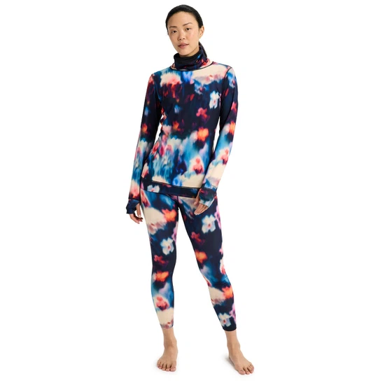 Damska Bielizna Aktywna Burton Midweight Long Neck (Floral Blur) FW26_3 thumbnail