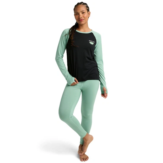 Damska Bielizna Aktywna Burton Roadie Tech Tee (True Black/Soft Sage) FW26_3