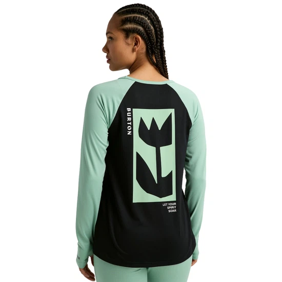Damska Bielizna Aktywna Burton Roadie Tech Tee (True Black/Soft Sage) FW26_2