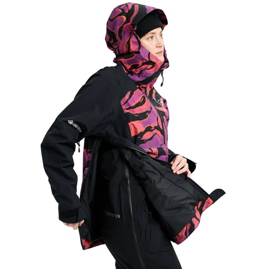 Damska Kurtka Snowboardowa Burton AK GORE-TEX 2L Kimmy Anorak (Slash Multi/True Black) FW26_7